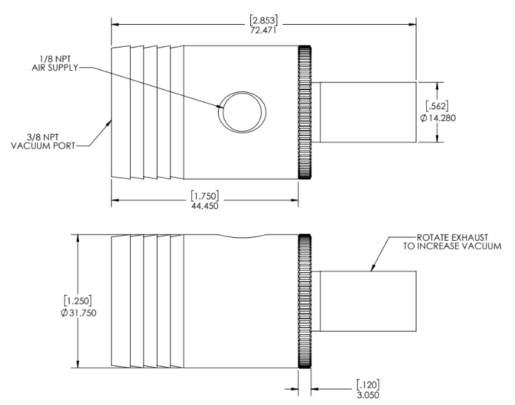 Enlarge Dimensional Drawing